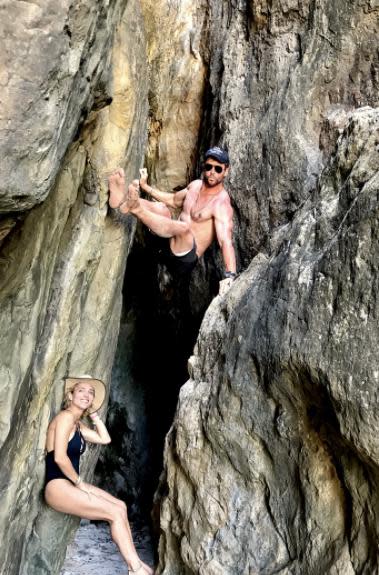 Chris' romantic birthday getaway with wife Elsa