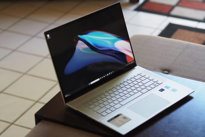 Photo of an HP Envy 16 laptop.