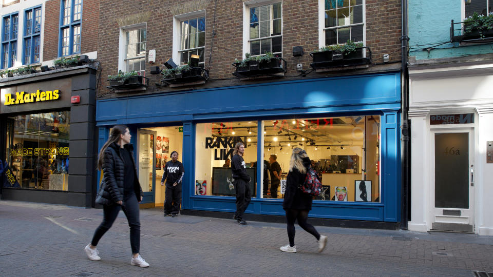 Photograph of the Rankin Live pop-up shop on 47 Carnaby Street, London