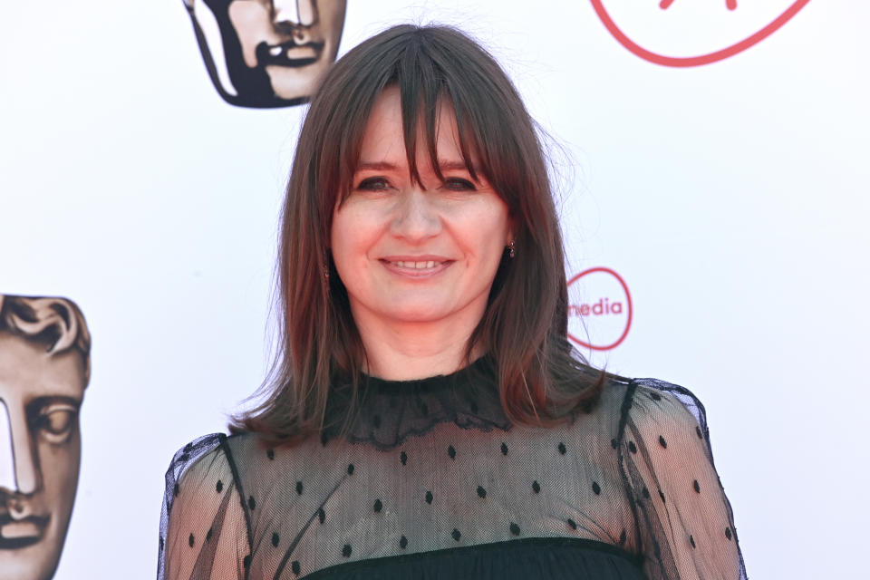 Emily Mortimer attends the Virgin Media British Academy Television Awards