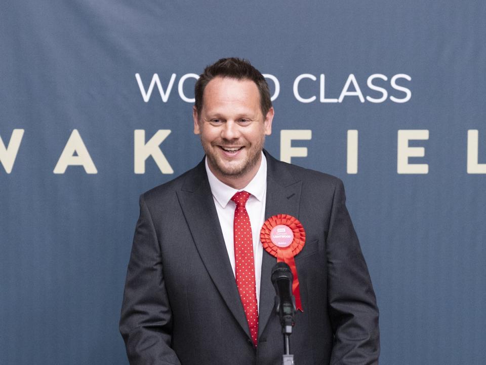 Labour winner in Wakefield Simon Lightwood (PA)