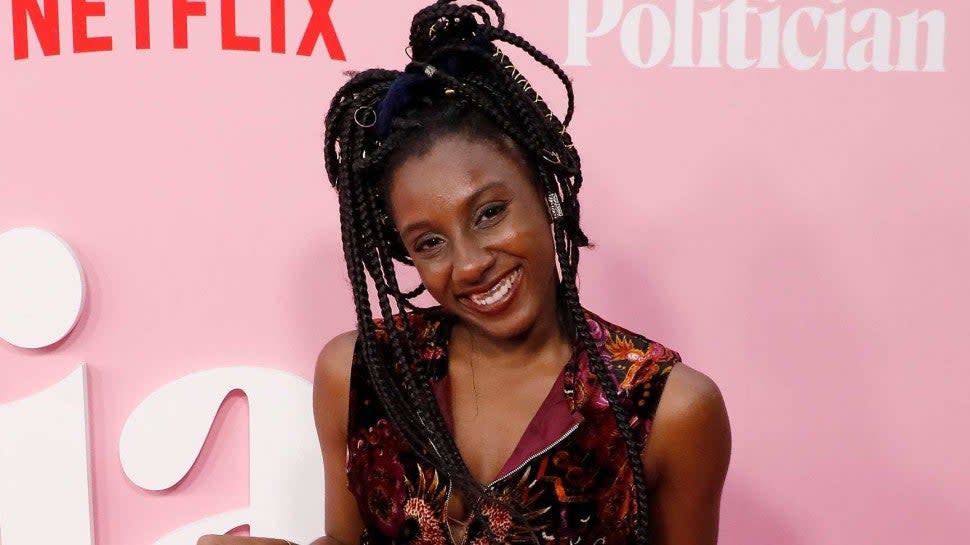 Ziwe Fumudoh attends the premiere of Netflix's 