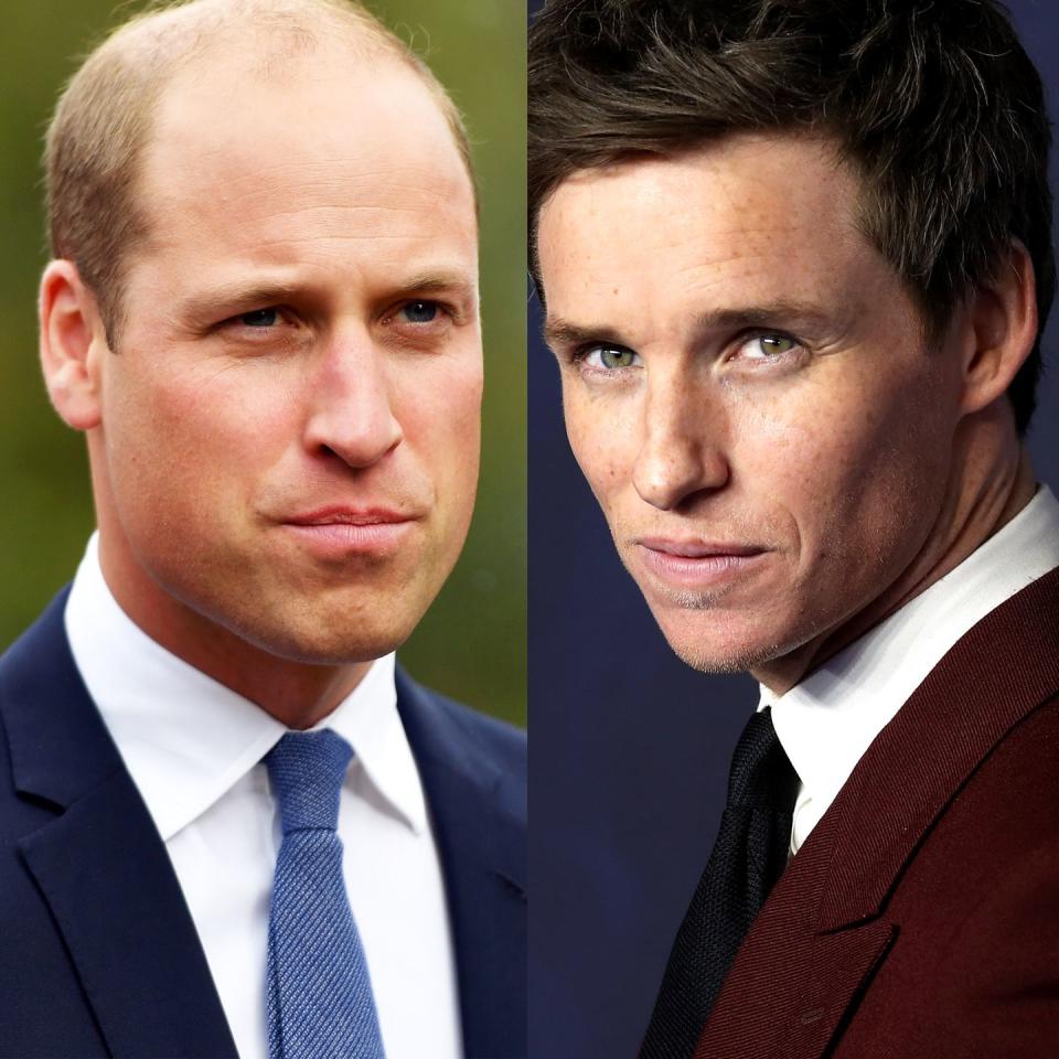 Prince William and Eddie Redmayne