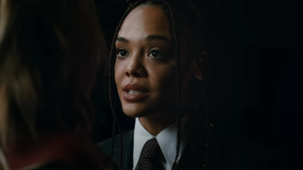  Tessa Thompson as Valkyrie in The Marvels. 