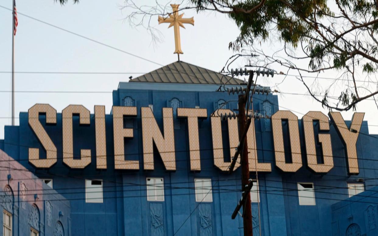 The headquarters of the Church of Scientology in Los Angeles - AP