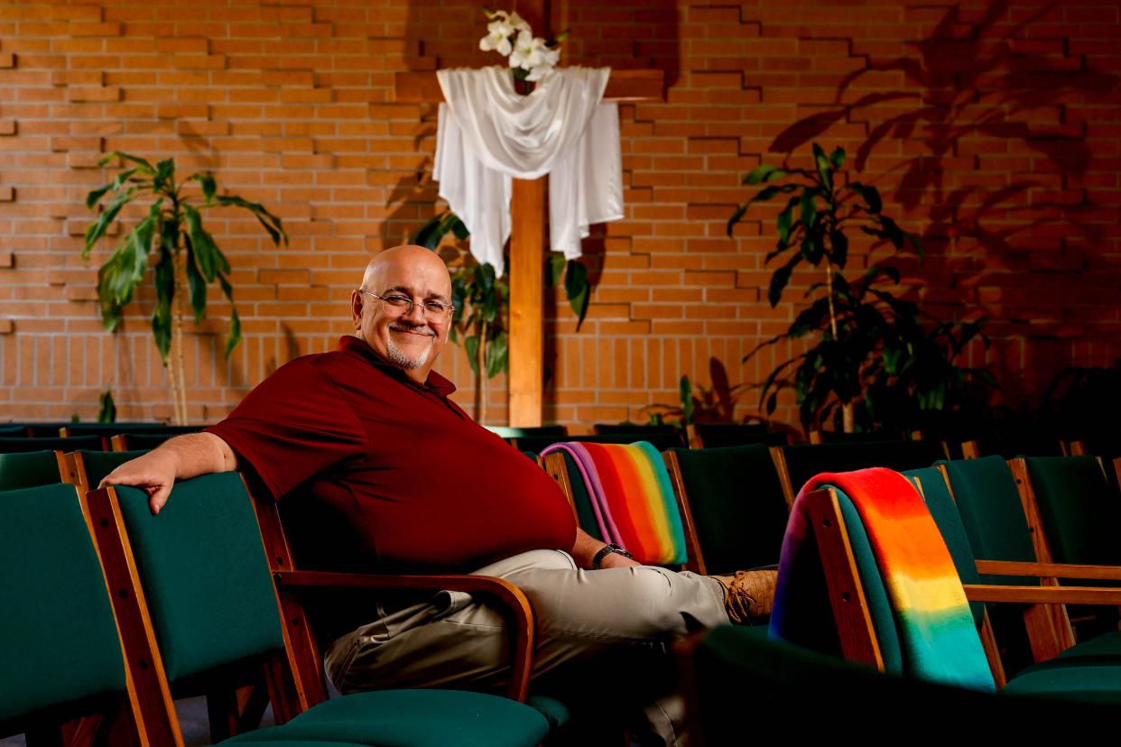 Pastor Patrick McPherson is shown at St. Stephen's United Methodist Church in Norman.