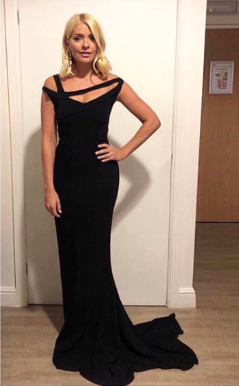 <p>The television presenter sent fans wild on September 5 in a chic evening gown by Greek designer Celia Kritharioti. She accessorised the look with Kurt Geiger heels and earrings by Alighieri Jewellery. <em>[Photo: Instagram]</em> </p>