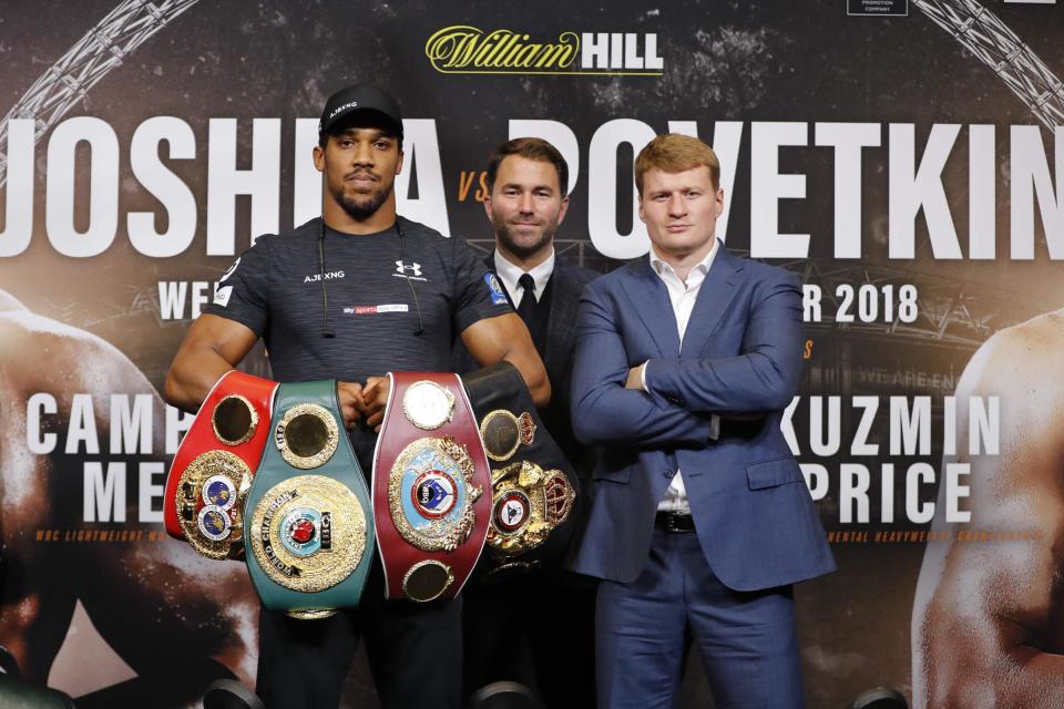 Anthony Joshua vs Alexander Povetkin fight weigh-in LIVE: Boxing news ahead of Wembley Stadium bout