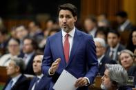 FILE PHOTO: Canada's Prime Minister Justin Trudeau is seen at the House of Commons, Ontario, Canada on Feb. 3, 2020