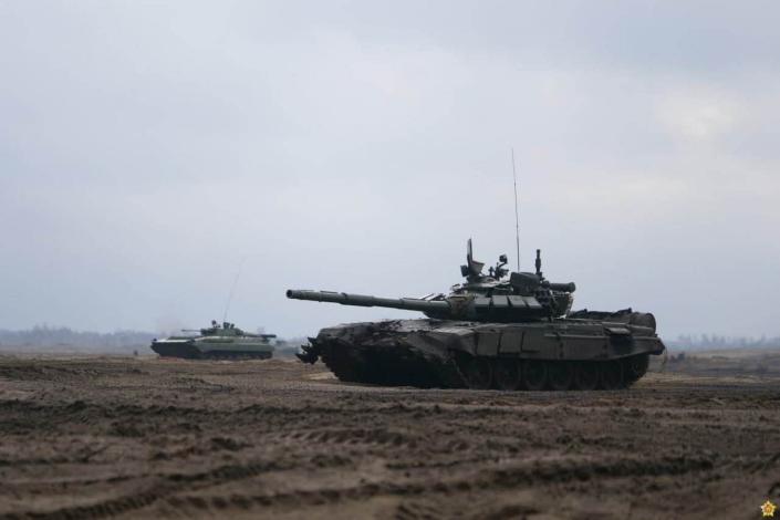 Russian tanks in Belarus