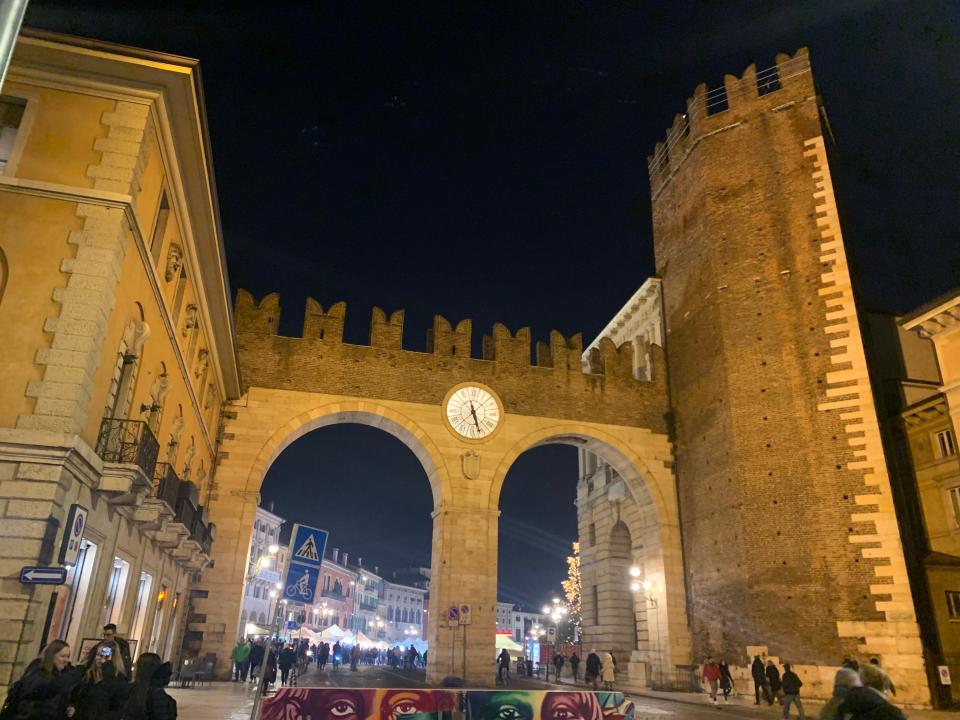 Gate in the city of Verona, Italy