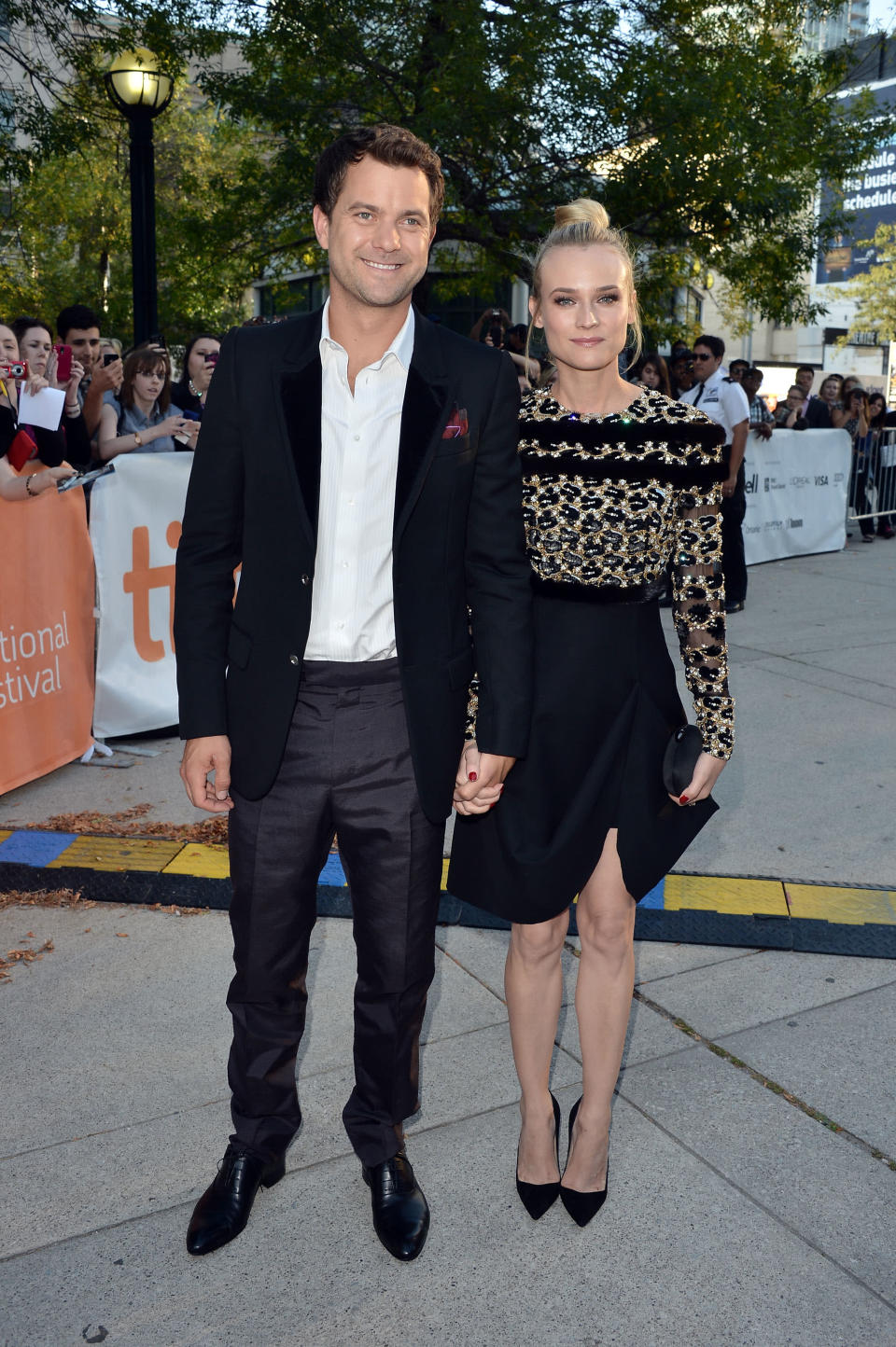 BEST: Diane Kruger and Joshua Jackson, aka the most stylish couple in show business, continued to be adorable and well-dressed at the premiere of Jackson's film, "Inescapable." Kruger is chic without being too distracting in this sweet Valentino dress, while Jackson is dapper as heck in a Louis Vuitton suit.