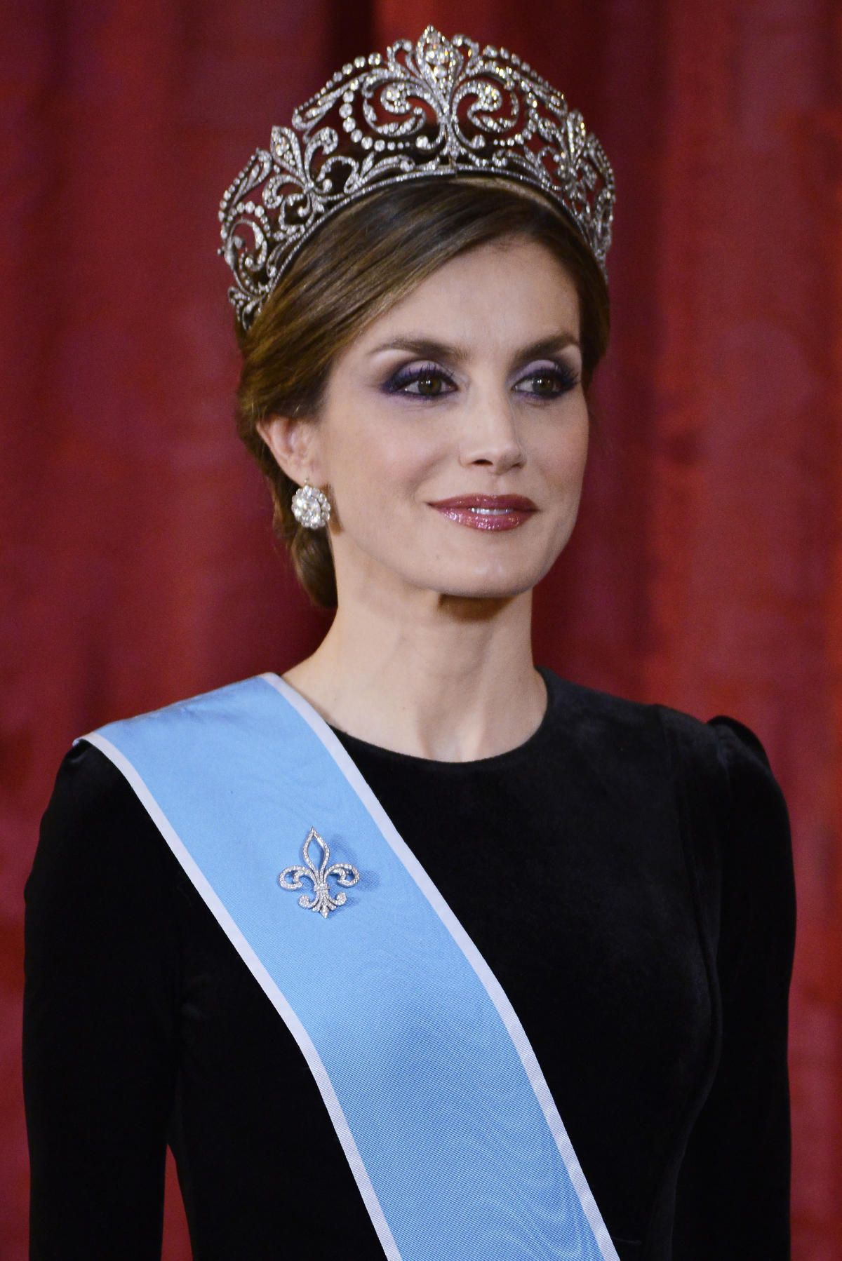 Letizia Spain Rocks Massive Tiara a Queen