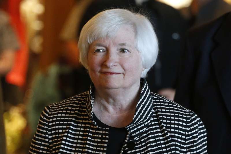美國聯準會（Fed）主席葉倫（Janet Yellen）（AP）