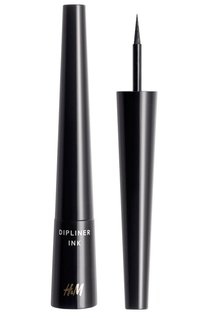 <p>If you're looking for a black liner with a slick and shiny finish, this is your new go-to. The tapered wand makes the application seamless, even if you tend to prefer liners in marker-form.</p><p><strong>H&M</strong> Dipliner Ink, $6.99, <a rel="nofollow noopener" href="http://www.hm.com/us/product/85647?article=85647-A&cm_vc=SEARCH" target="_blank" data-ylk="slk:hm.com;elm:context_link;itc:0;sec:content-canvas" class="link ">hm.com</a></p>