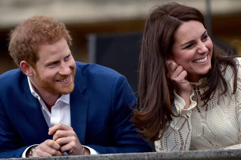 Prince Harry and Kate Middleton pictured together in 2017