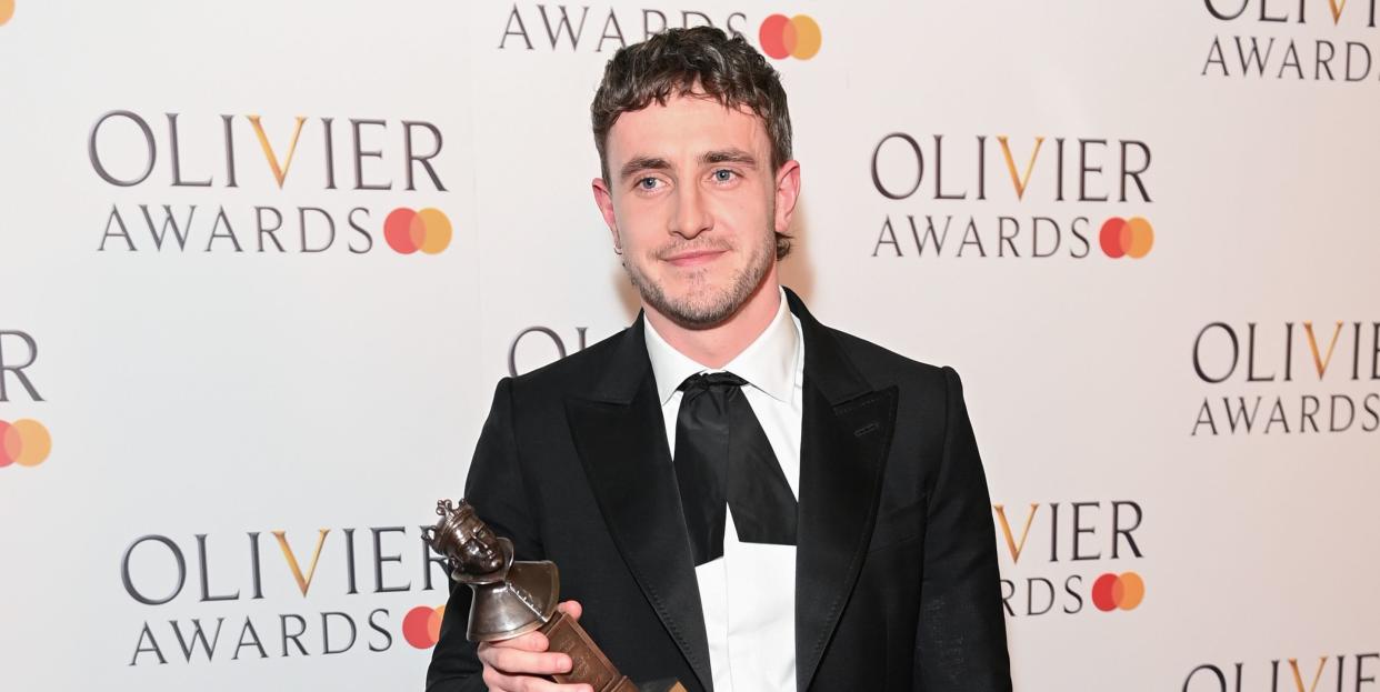 paul mescal, winner of the best actor award for a streetcar named desire, olivier awards 2023