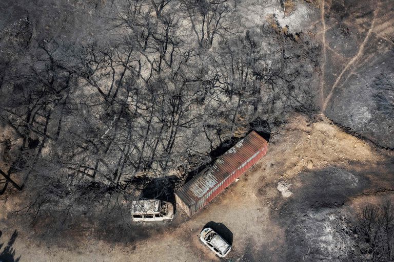 El fuego pasó y arrasó con todo a su paso