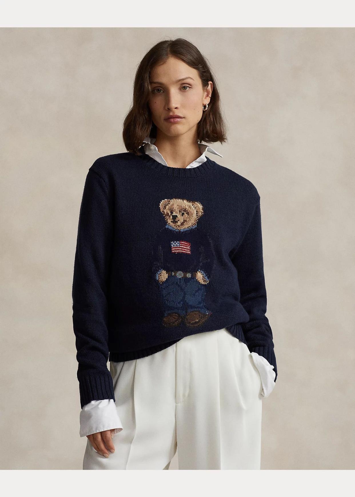 <p><a href="https://go.redirectingat.com?id=74968X1596630&url=https%3A%2F%2Fwww.ralphlauren.com%2Fmen-clothing-sweaters%2Fpolo-bear-cotton-linen-sweater%2F613524.html&sref=https%3A%2F%2F" rel="nofollow noopener" target="_blank" data-ylk="slk:Shop Now;elm:context_link;itc:0;sec:content-canvas" class="link rapid-noclick-resp">Shop Now</a></p><p>Polo Bear Cotton-Linen Sweater</p><p>Ralph Lauren</p><p>$398.00</p>