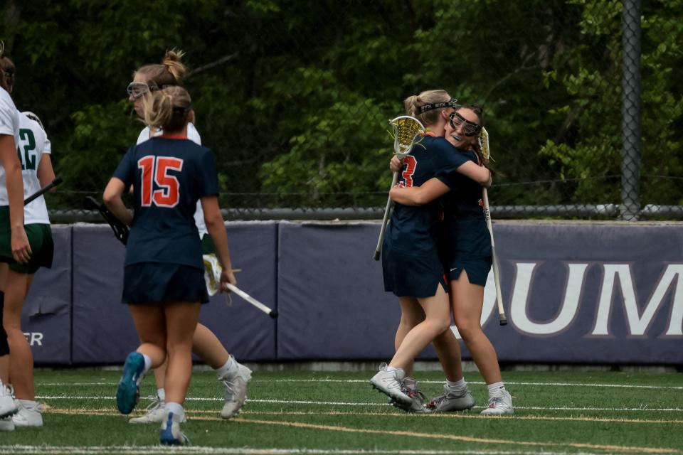 Olympus and Brighton compete in a 5A girls lacrosse semifinal game at Westminster College in Salt Lake City on Tuesday, May 23, 2023. | Spenser Heaps, Deseret News