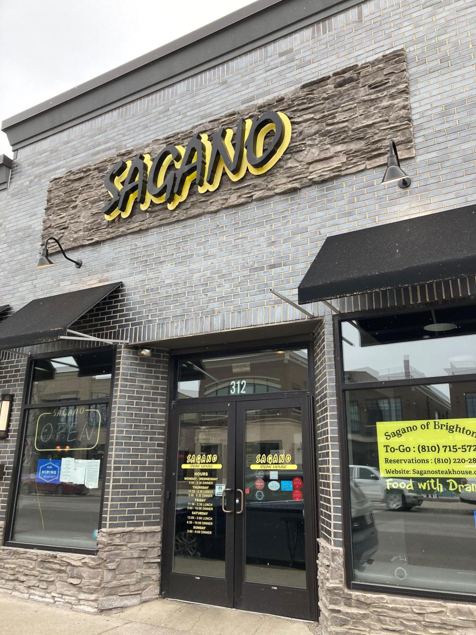 Sagano Japanese Bistro and Steakhouse on Main Street in Brighton, shown Thursday, Jan. 20, 2022, closed in January.