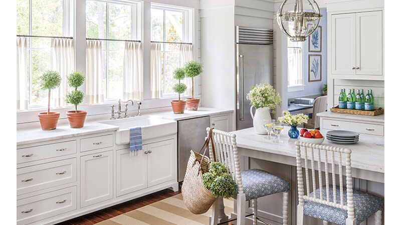 Southern Living House Plan Kitchen with island