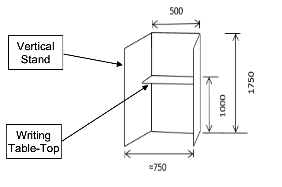 Diagram of Elections Department Singapore's require booth. (SOURCE: GeBIZ)