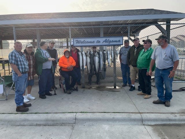 Challenge the Outdoors (CTO) sponsored its annual Lake Michigan fishing trip for members who wanted to go. Between the two boats, these CTO fishermen show the 10 fish they caught on their latest Lake Michigan fishing trip.