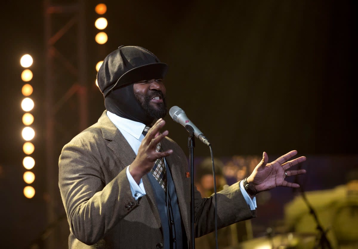 Gregory Porter performing at the Queen’s platinum jubilee lighting of the beacons last year (PA Archive)