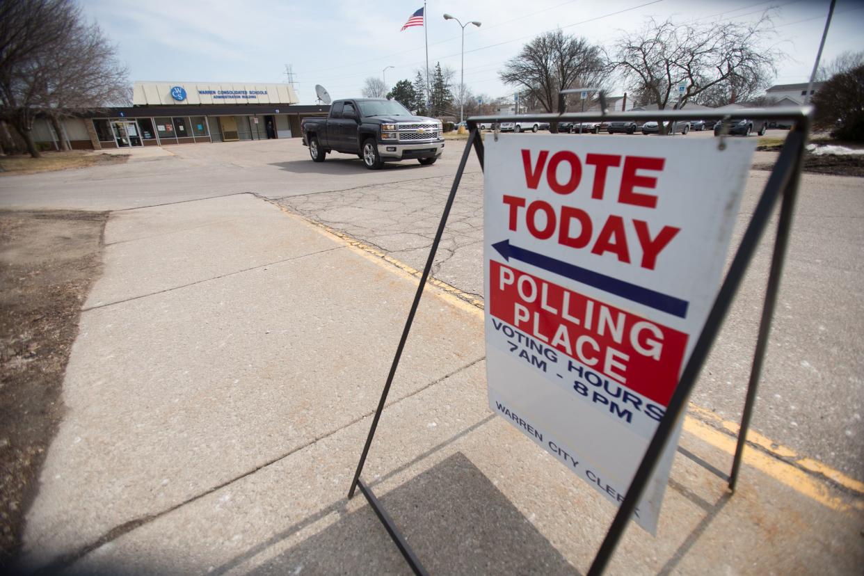 Clayton Hickey was fired over the T-shirt he wore to the polls. (Photo: GEOFF ROBINS/AFP/Getty Images)