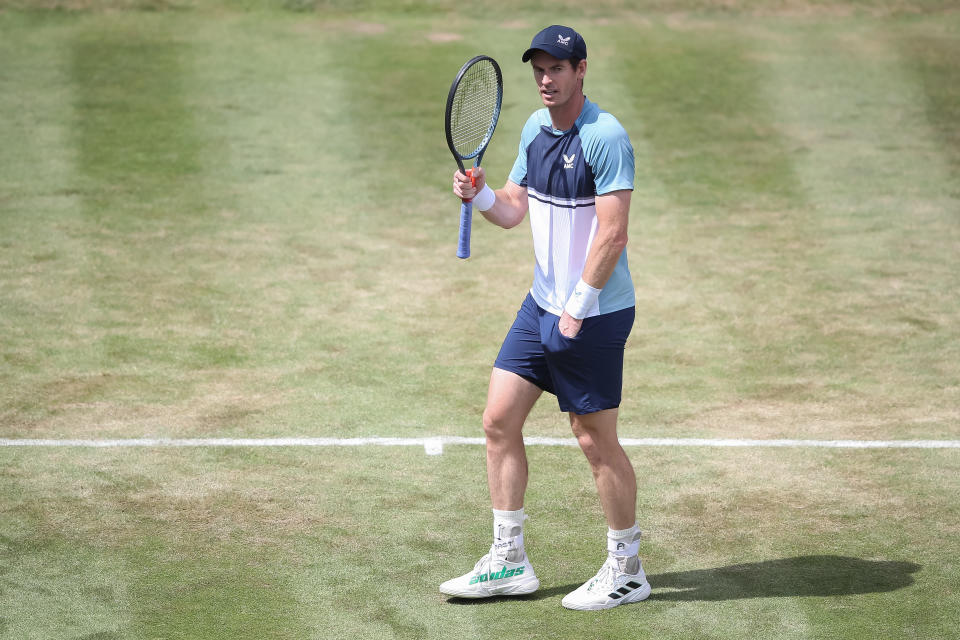 Andy Murray, pictured here in action against Alexander Bublik at the Stuttgart Open.