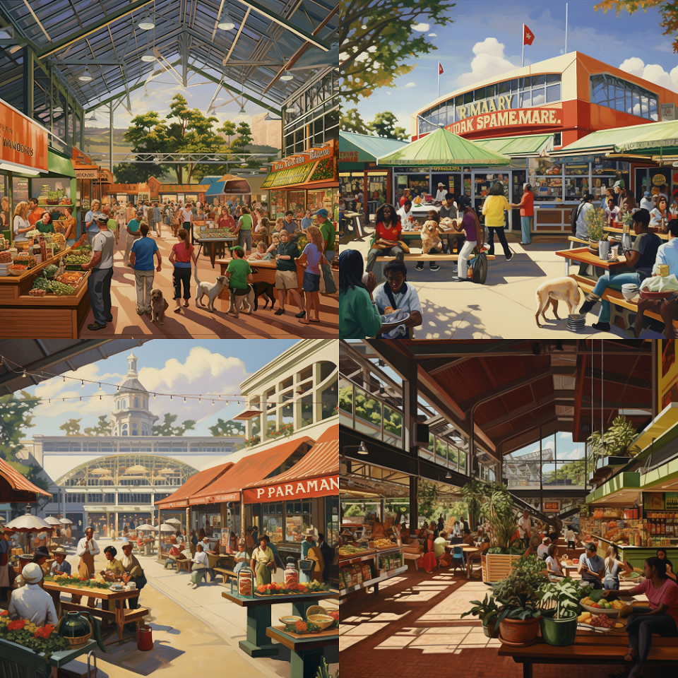 Renderings show what a Fayetteville-Cumberland County International Farmers Market could look like.