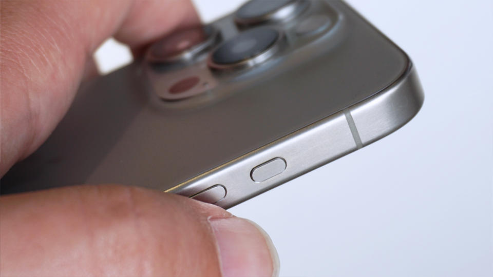 iPhone 15 Pro review Action button macro handheld