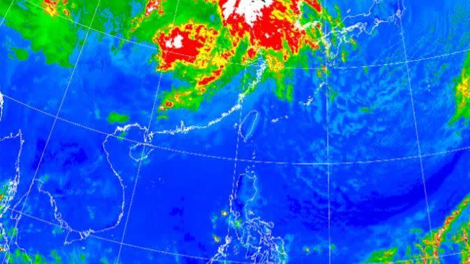 下週菲律賓東方海面有熱帶擾動發展，是否會生成今年1號颱「珊瑚」，仍待進一步觀察。（圖／翻攝自中央氣象局）