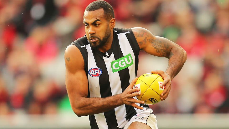 Pictured here, Heritier Lumumba during his Collingwood playing days.