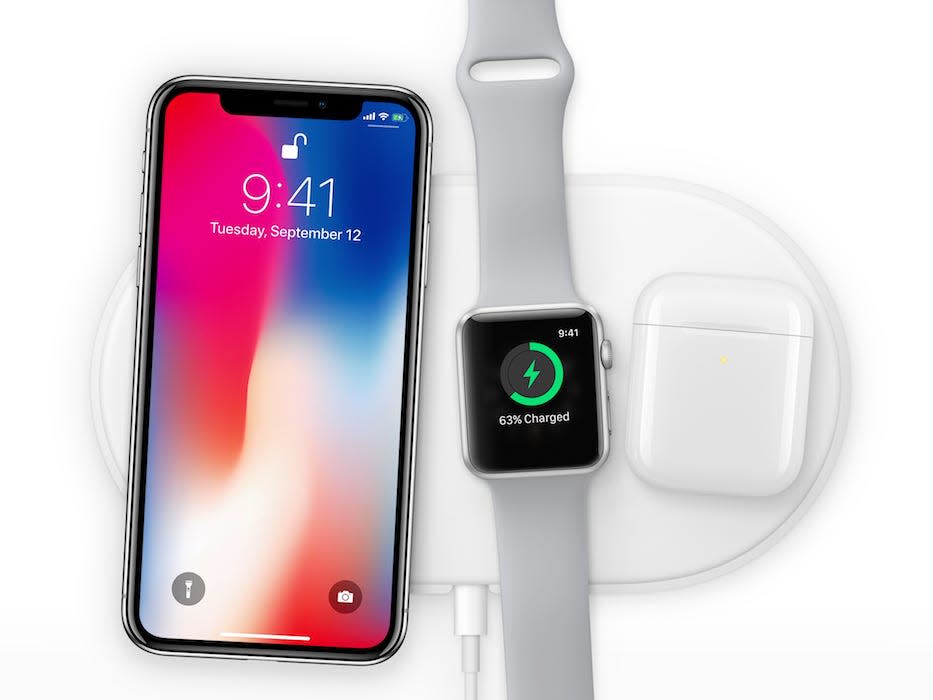 iphone x wireless charging with devices