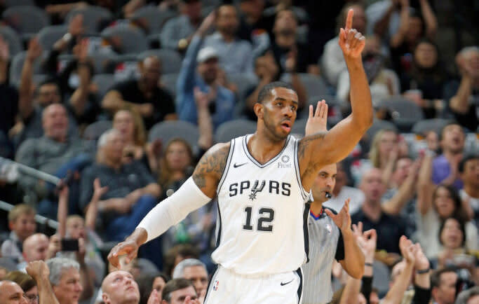 LaMarcus Aldridge totaled 26 points and 10 rebounds in the Game 6 victory. (Getty Images)