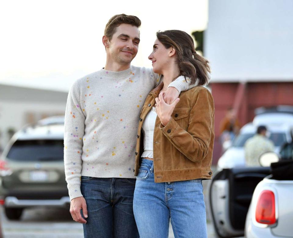 Dave Franco and Alison Brie attend the Los Angeles advanced screening of IFC's "The Rental" at Vineland Drive-In on June 18, 2020 in City of Industry, California. Available in select theaters, drive-ins, and On Demand July 24