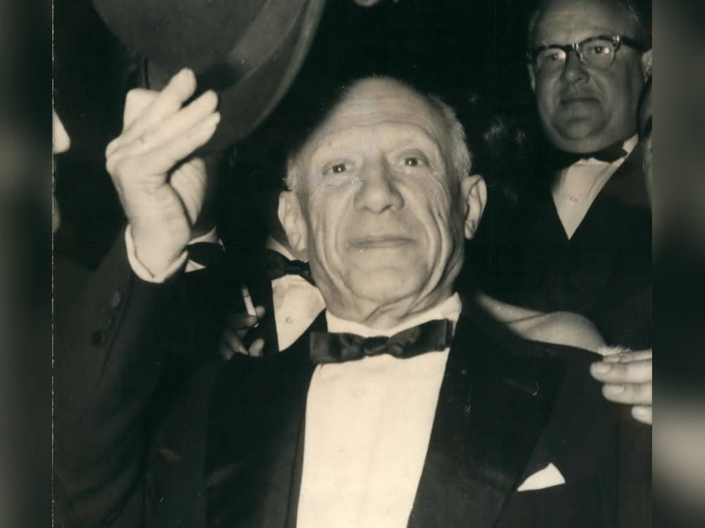 Pablo Picasso anlässlich seines 75. Geburtstags im Oktober 1956. (Bild: imago/ZUMA/Keystone)