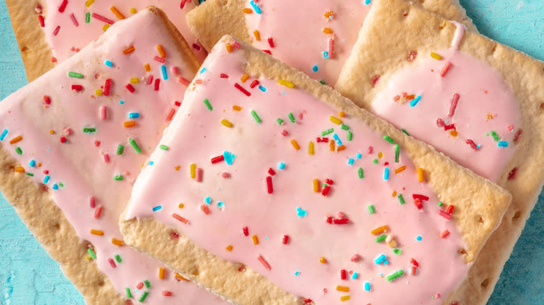 strawberry Pop Tarts on a plate