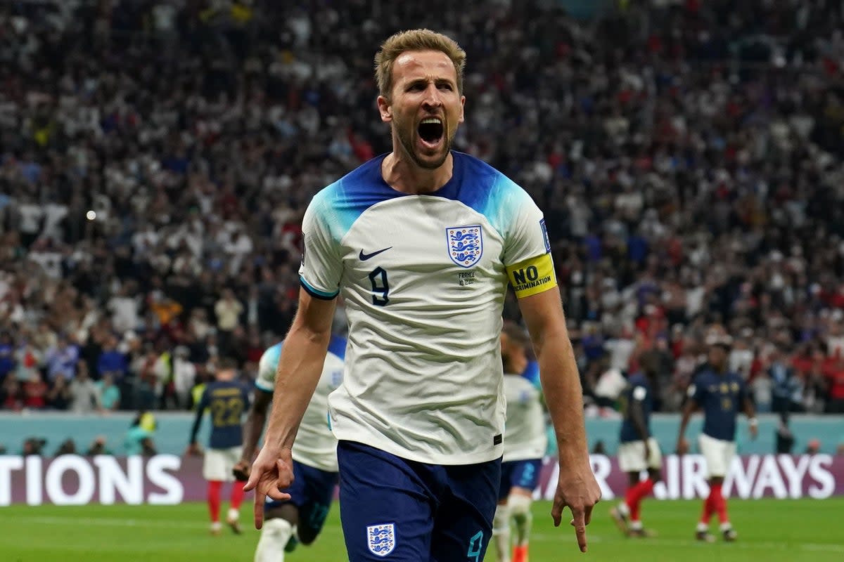 Harry Kane equalled England’s scoring record (Martin Rickett/PA) (PA Wire)