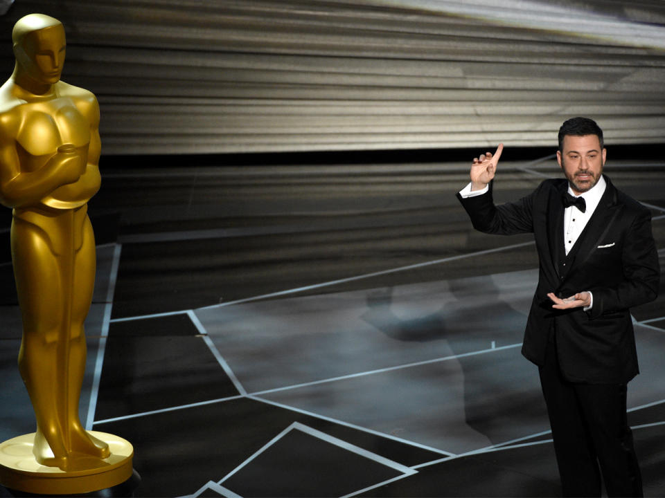 Jimmy Kimmel moderierte die Oscars 2018. (Bild-Copyright: Chris Pizzello/Invision/AP)