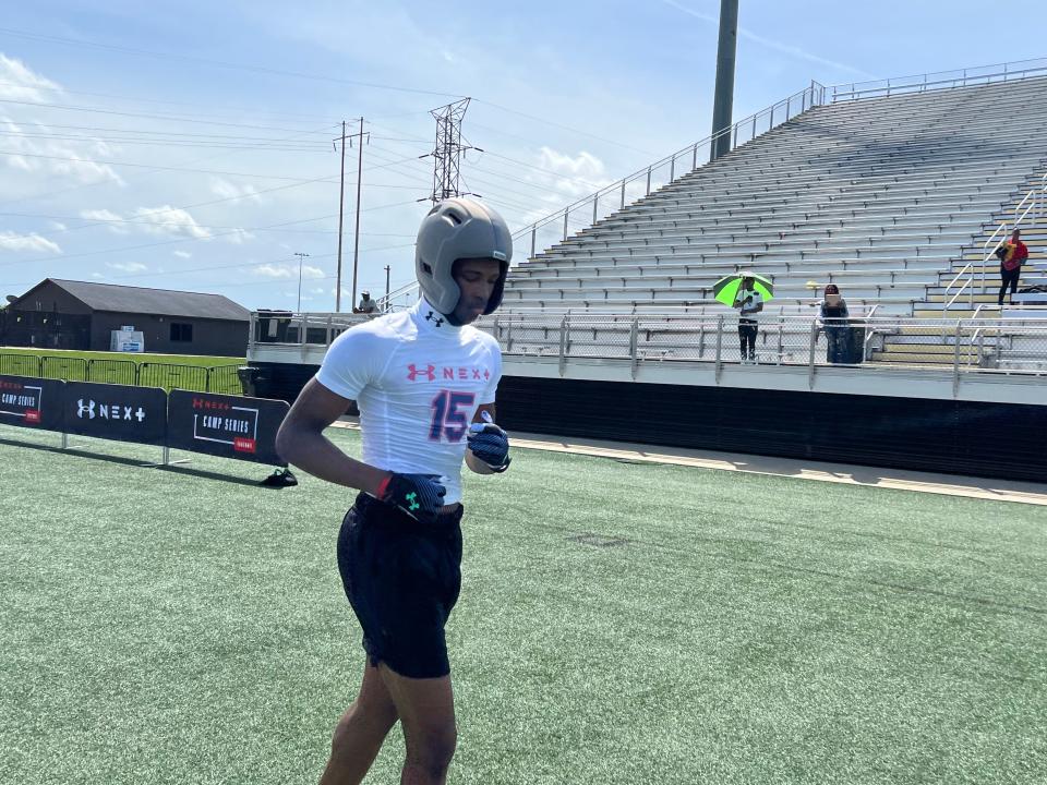 2024 five-star wide receiver commit Mylan Graham earned an invitation to play in the Under Armour All-America Game after shining during Under Armour's Next Ohio football camp Sunday at Fortress Obetz.