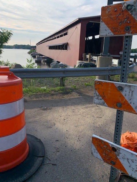 St. Joseph County’s Langley Covered Bridge opened to traffic this week after a six-week closure so workers could conduct a complete paint job of the structure, originally built in 1877.