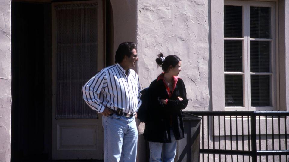 Robert Kardashian with Kim Kardashian in 1996