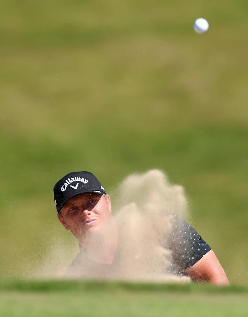 Callum Shinkwin on his way to winning the Cazoo Wales Open at the Celtic Manor Resort in Newport (Nigel French/PA) (PA Wire)