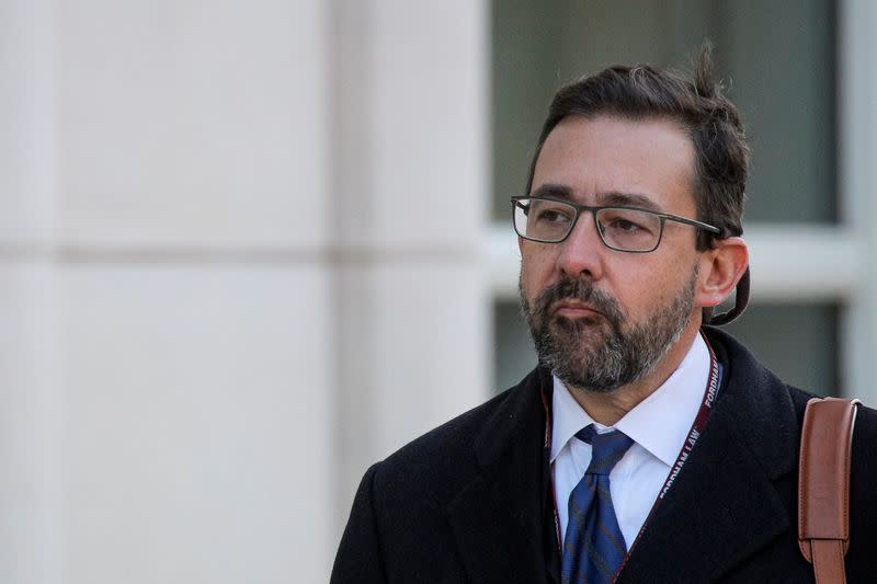 Acting U.S. Attorney for the Eastern District of NY Seth DuCharme, arrives for a hearing for Mexico's former defense Minister General Salvador Cienfuegos at the Brooklyn Federal Courthouse in Brooklyn, New York