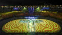 <p>Performers take part in the closing ceremony for the 2016 Rio Olympics at the Maracana Stadium on August 21, 2016. (REUTERS/Fabrizio Bensch) </p>