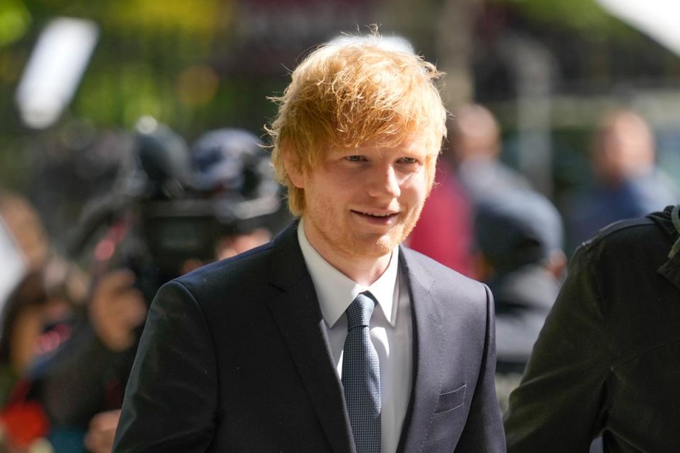 Ed Sheeran in New York (AP)