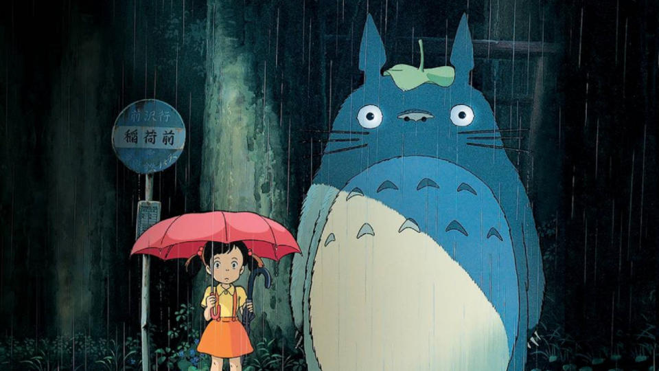 Satsuki and Totoro in My Neighbor Totoro